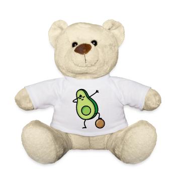 Dab Dabbing Avocado Fußball Fußballspieler Keto - Teddy - Weiß - Vorne