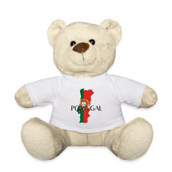 Pays drapeau du Portugal Pays - Nounours - blanc - Devant