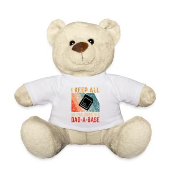 I Keep All My Dad Jokes In a Dad-A-Base - Nounours - blanc - Devant