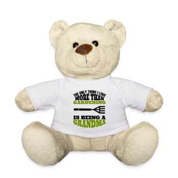Garden gardener grandmother gift gardener grandma - Teddy Bear - white - Front