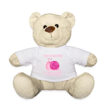 Das ist Gertrud mit ihr gehe ich joggen lustiges - Teddy - Weiß - Vorne