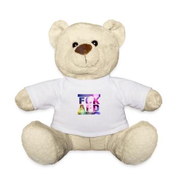 Contre les nazis - FCK AFD - Contre le droit - Nounours - blanc - Devant