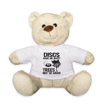 Disc Golf Golfer cadeau joueur sort Papa - Nounours - blanc - Devant