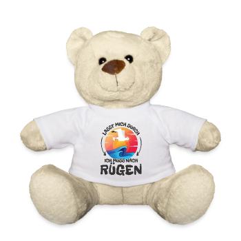 Lasst mich durch nach Rügen Möwe Sonne Strand - Teddy - Weiß - Vorne