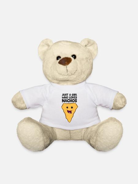 Une fille qui aime Nachos - Nounours - blanc