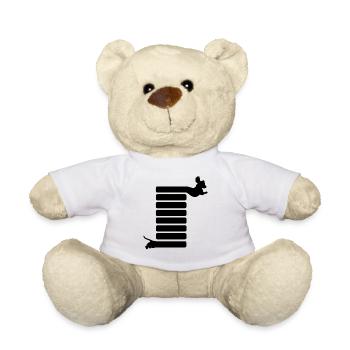 Teckel chien teckel chiot blaireau Chien de toit Long teckel - Nounours - blanc - Devant