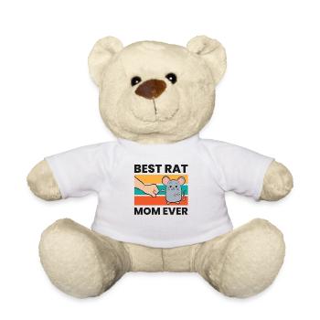 Best Rat Mom Ever Rat Mom - Teddy Bear - white - Front