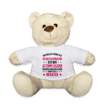 Altenpflegerin Engel Job Lustiger Spruch Geschenk - Teddy - Weiß - Vorne