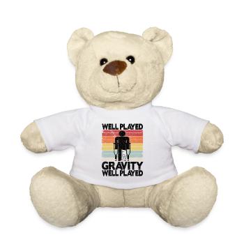 Bien joué gravitation jambe cassée - Nounours - blanc - Devant