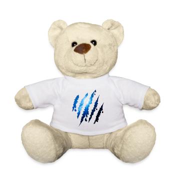 Ozian Scratch Trail Underwater Scratches - Teddy Bear - white - Front