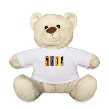 Plumber Screwdriver Tool Craftsman - Teddy Bear - white - Front