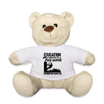 Arboriste cadeau arbre grimpeur forestier - Nounours - blanc - Devant
