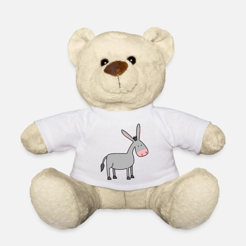 Donkey - Teddy Bear - white