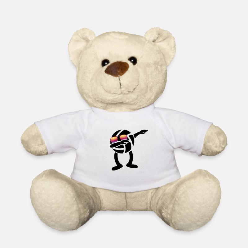 Dabbing Volleyball - Beachvolleyball Dab Dance - Teddy - Weiß