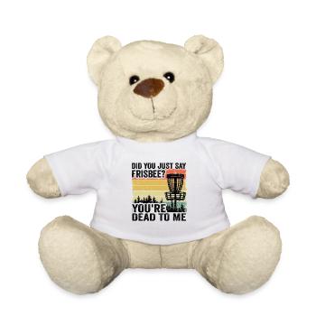 Disc Golf Sort Vintage Disc Golfer cadeau - Nounours - blanc - Devant