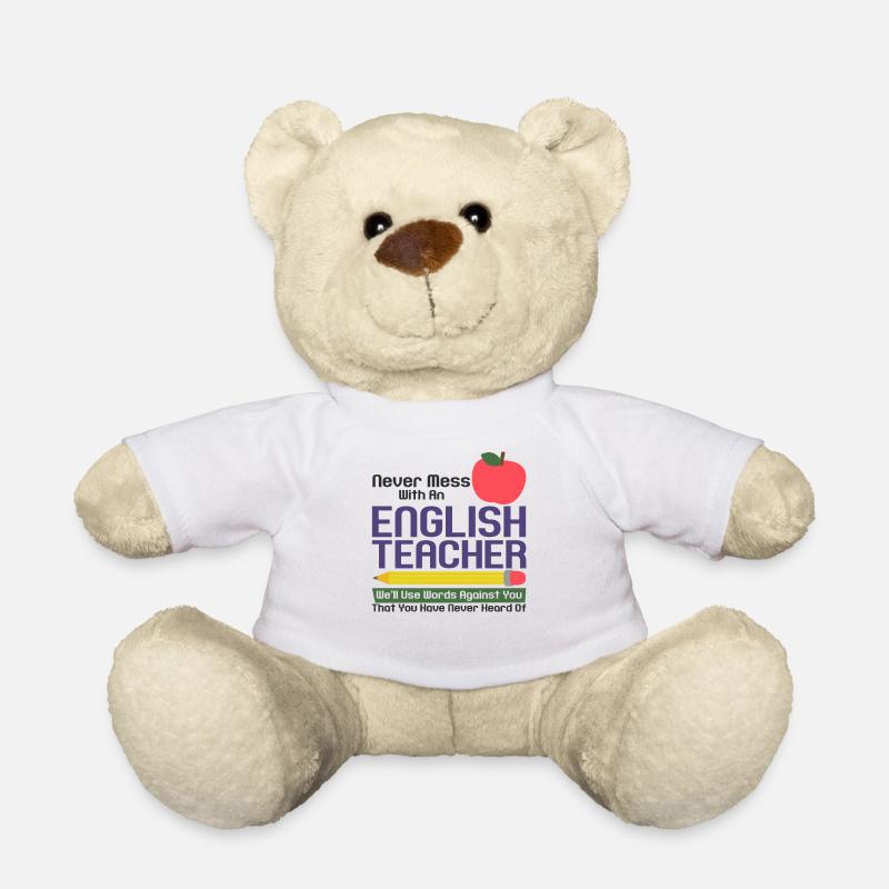 Lustig Englischlehrer Lehrerin Englisch Vokabeln - Teddy - Weiß