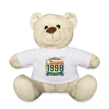 Vintage 1998 September Geschenkidee - Teddy - Weiß - Vorne