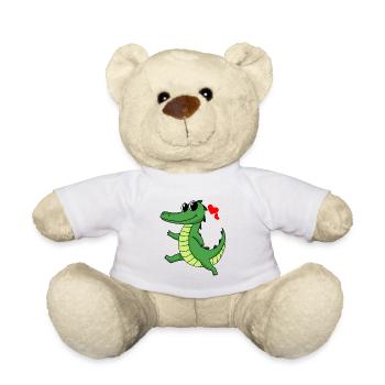 Crocodile - Teddy Bear - white - Front