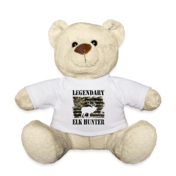 Moose hunter hunting season Moose hunting lover hunter - Teddy Bear - white - Front