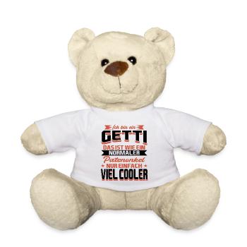 Getti Patenonkel Taufpate - Teddy - Weiß - Vorne