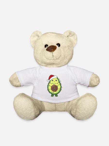 Avocat Noël lumières drôles avocats - Nounours - blanc