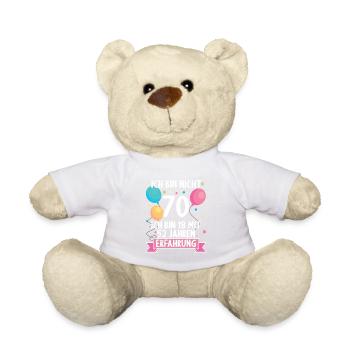 70 Jahre alt 70 Jährige 70 Jähriger 70. Geburtstag - Teddy - Weiß - Vorne