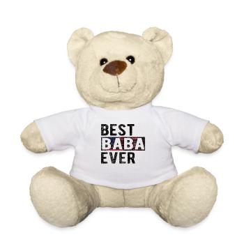 Meilleur papy Baba Papy Fête des Pères Baba grand-père - Nounours - blanc - Devant