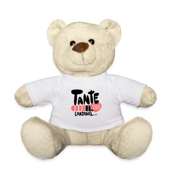 Tante 2021 - Tante werden - Teddy - Weiß - Vorne