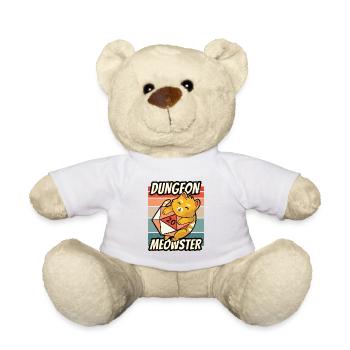 Dungeon Meowster Shirt pour RPG Gamer - Nounours - blanc - Devant