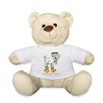 Bock auf Vögeln - zweideutiges Wortspiel witzig - Teddy - Weiß - Vorne