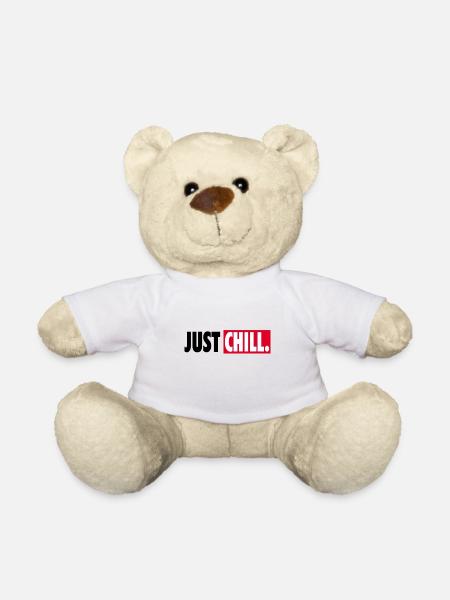 Cooles Just Chill Relaxen Ausruhen Chillen Faul - Teddy - Weiß