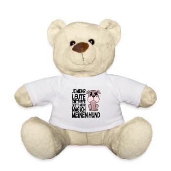 Hundebesitzer Spruch Hunde Hunde - Teddy - Weiß - Vorne