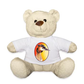 Grand grèbe huppé - Nounours - blanc - Devant