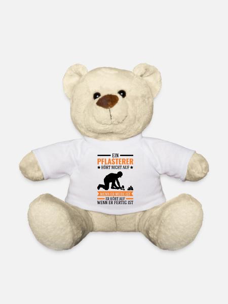 Pflasterer Spruch Steinsetzer Pflastersetzer - Teddy - Weiß