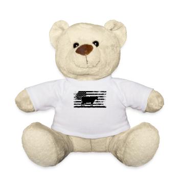 Amerikanische Flagge Holstein Rancher Kuh - Teddy - Weiß - Vorne
