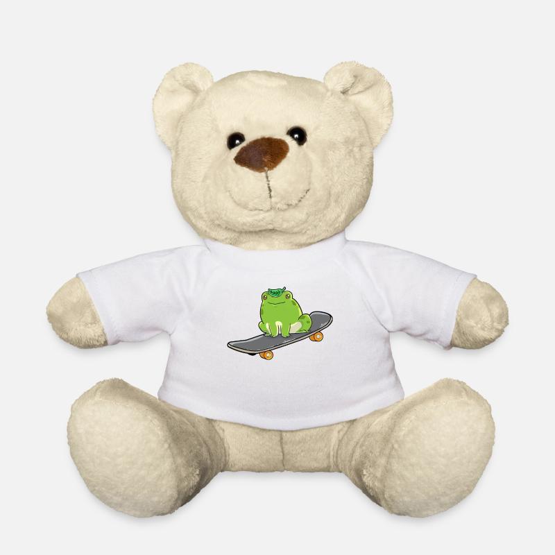 Frosch Skateboard - Teddy - Weiß