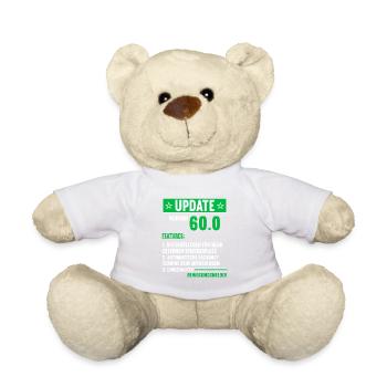 60 Jahre alt 60 Jähriger Update Version 60.0 60. - Teddy - Weiß - Vorne