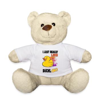 J'aime vraiment les canards Canard en caoutchouc - Nounours - blanc - Devant