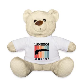 Langeoog Koordinaten Strandkorb Nordsee - Teddy - Weiß - Vorne