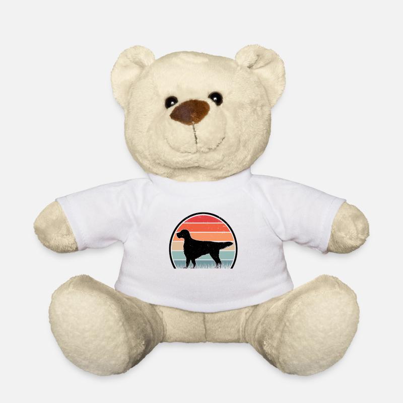 Setter Anglais Retro Englischer Setter Vintage - Nounours - blanc