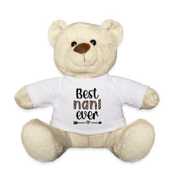 Best Nani Grandma Mother's Day Gift Nani Grandmother - Teddy Bear - white - Front