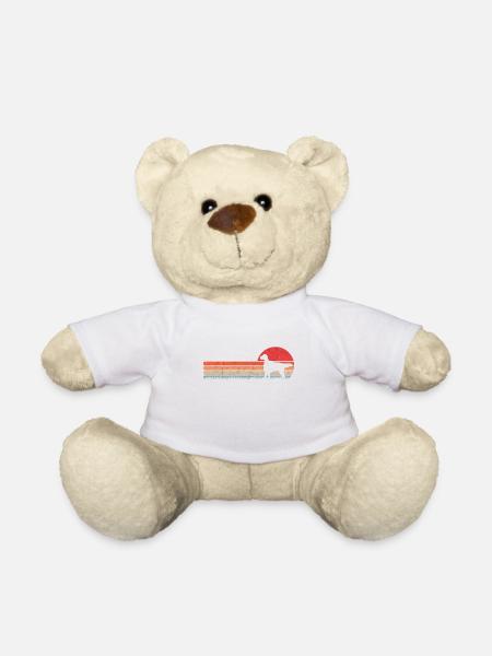 Setter Anglais Retro Englischer Setter Vintage - Nounours - blanc