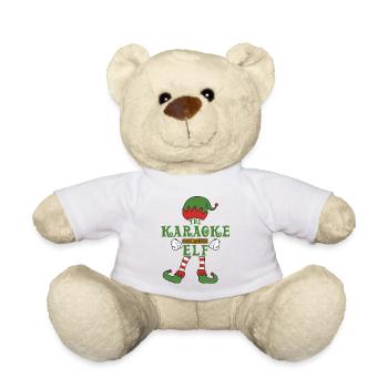 La tenue de famille de Noël des elfes karaoké - Nounours - blanc - Devant