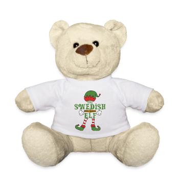 La tenue de famille de Noël des elfes suédois - Nounours - blanc - Devant