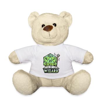 Fantasy Rollenspiel RPG Zauberer RPG Gamer - Teddy - Weiß - Vorne