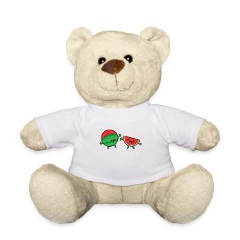 Watermelons Happy Funny Watermelon - Teddy Bear - white - Front