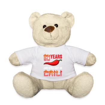 60 years hot as chili 60th birthday - Teddy Bear - white - Front