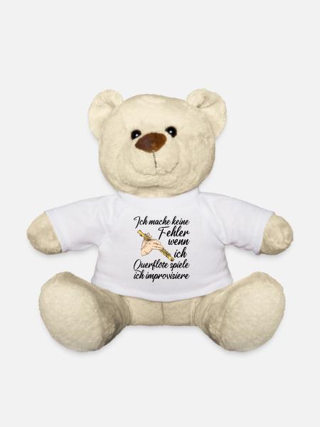 Querflöte - Teddy - Weiß