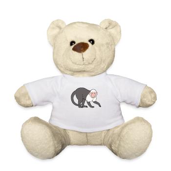 Singe capucin Singe - Nounours - blanc - Devant