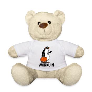 Business Penguin Job Workers Workuin Workers - Teddy Bear - white - Front